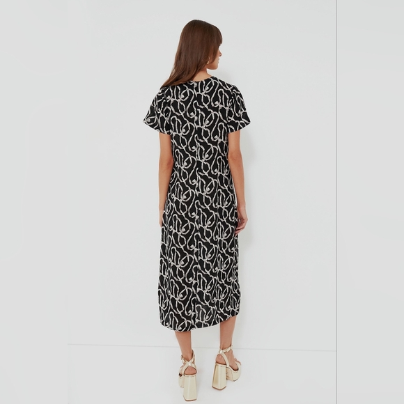 HYACINTH HOUSE Black Bow Print Rowan Maxi Dress size XS - Picture 2 of 10